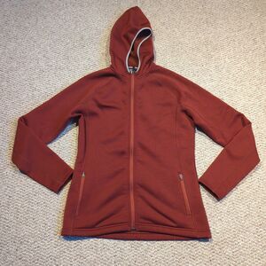 Eastern Mountain Sports Full Zip Polartec Fleece Jacket Womens Large Maroon